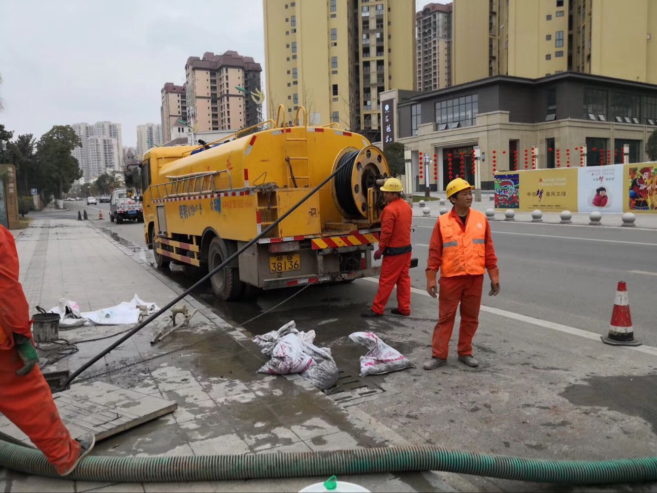 郴州排污管道清淤-管道清洗